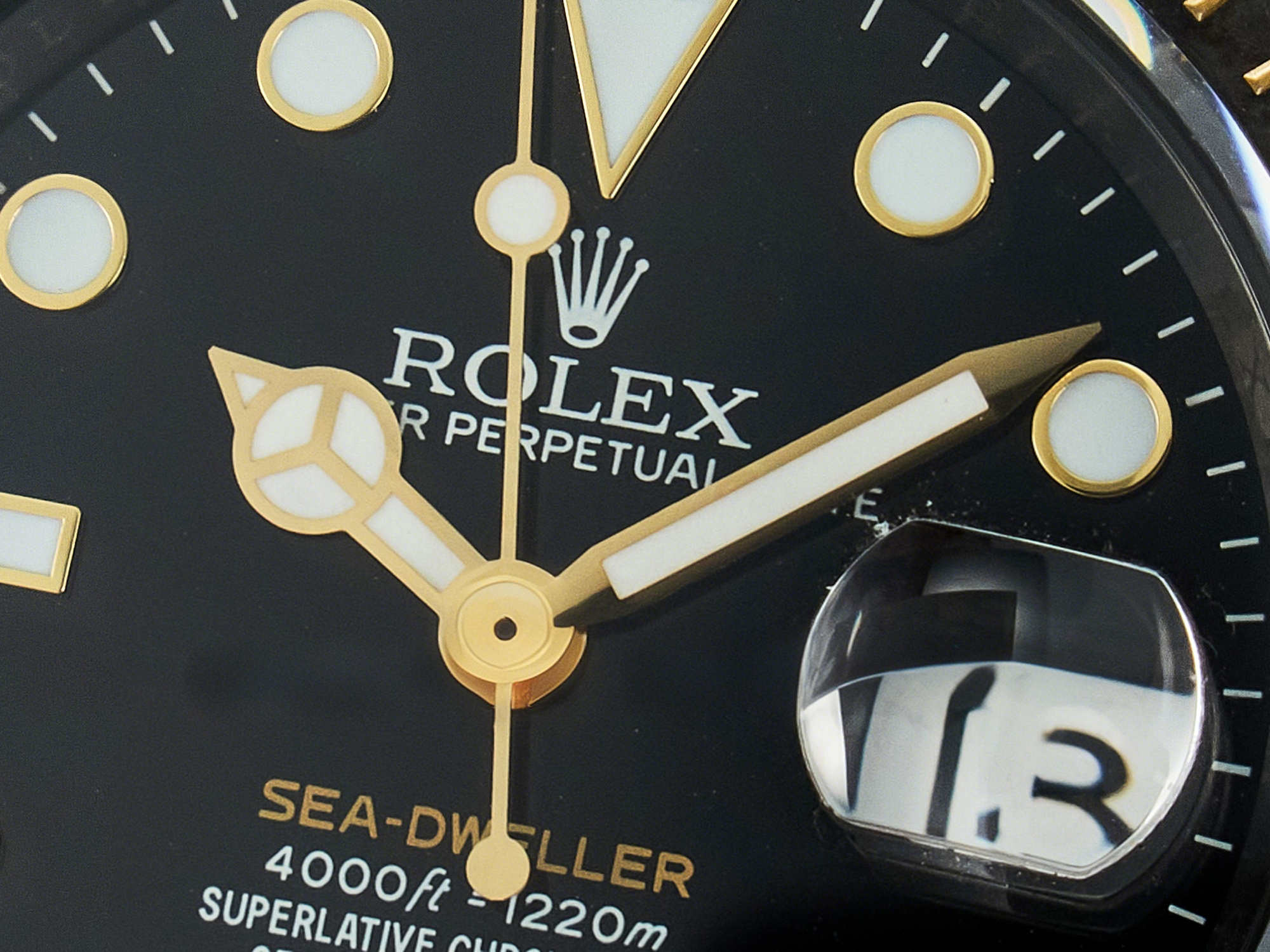 Rolex Sea Dweller 43mm Carbon DIWF Best Edition Black Dial YG Bezel on Black Nylon Strap A2824-fasswatch