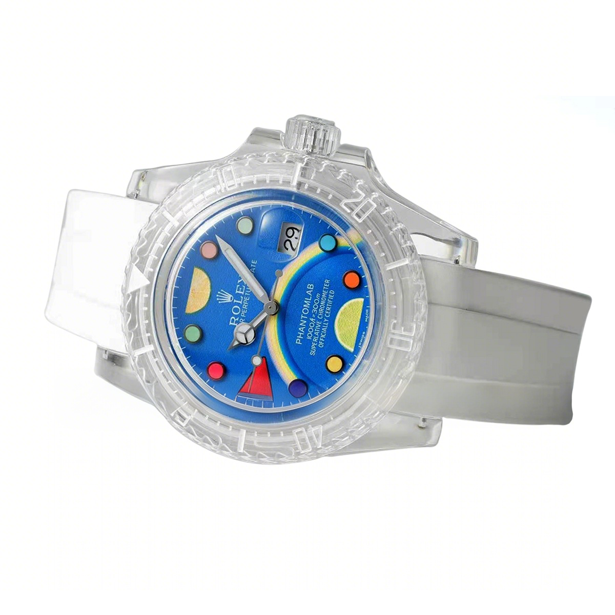 Rolex Phantomlab Submariner Blue Dial with Fruits-fasswatch