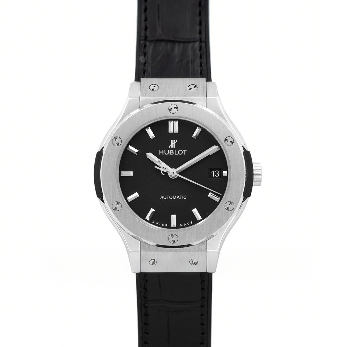 Hublot Classic Fusion Automatic 38mm Black Dial in Titanium-fasswatch