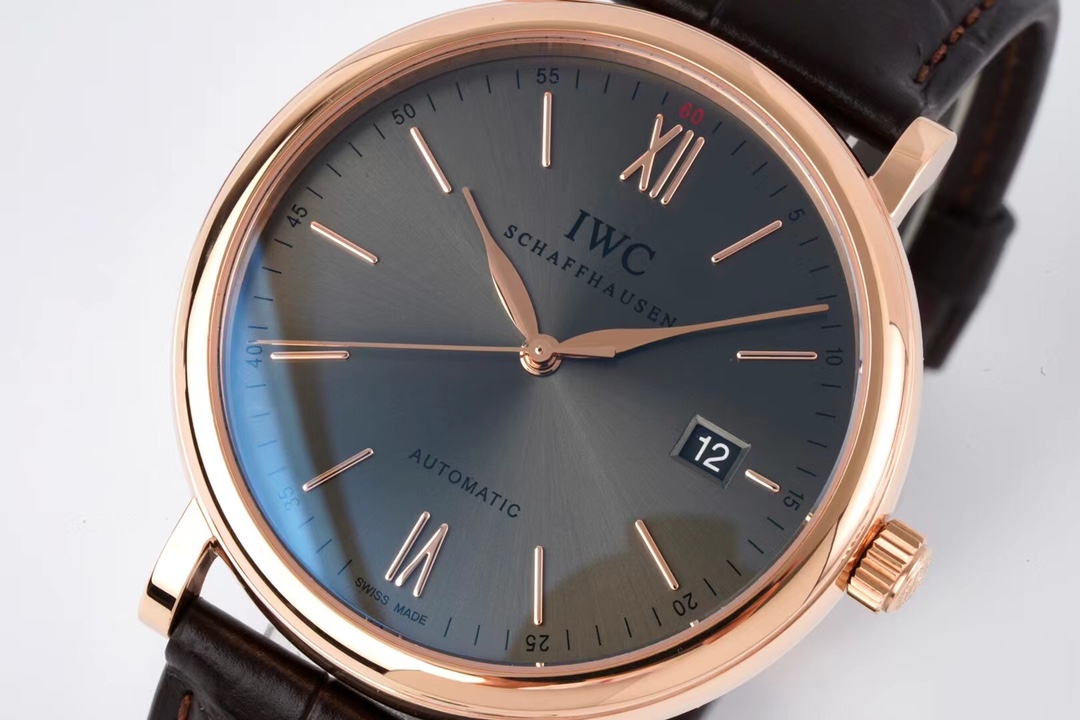 IWC Portofino Automatic IW356511 Grey Dial in Rose Gold-fasswatch
