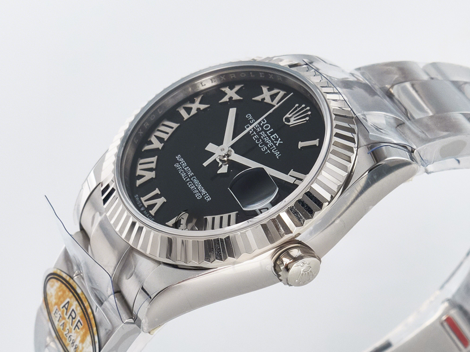 Rolex DateJust 31 278274 ARF 1:1 Best Edition 904L Steel Black Roman Dial on SS Oyster Bracelet ETA 2688-fasswatch
