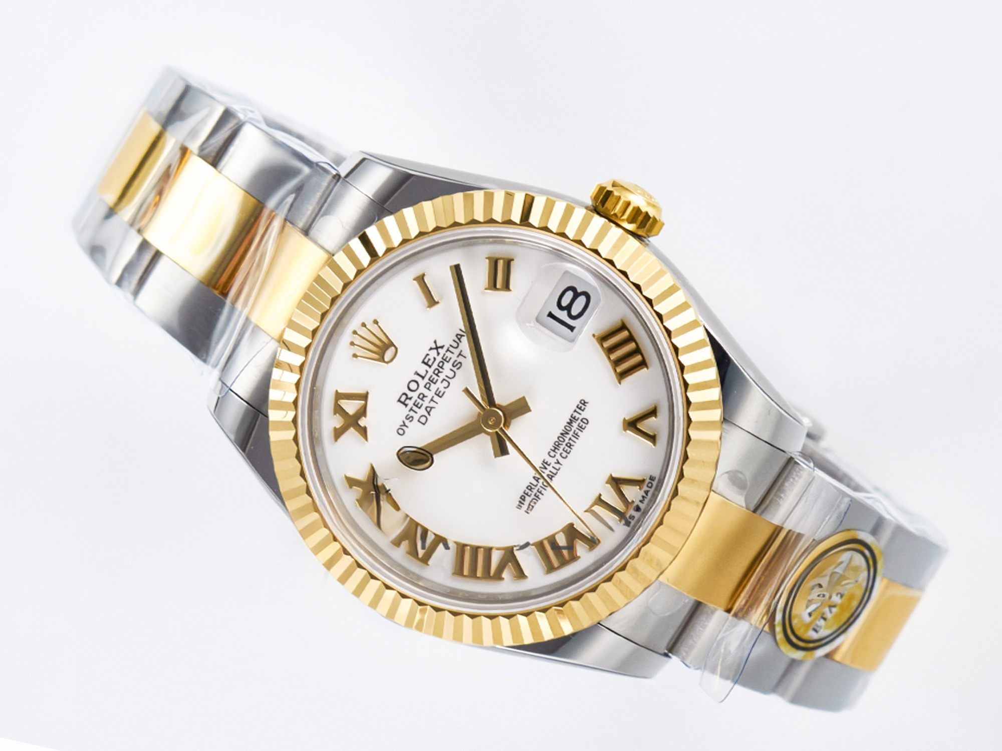 Rolex DateJust 31 278273 ARF 1:1 Best Edition 904L Steel White Roman Dial on SS/YG Oyster Bracelet ETA 2688-fasswatch