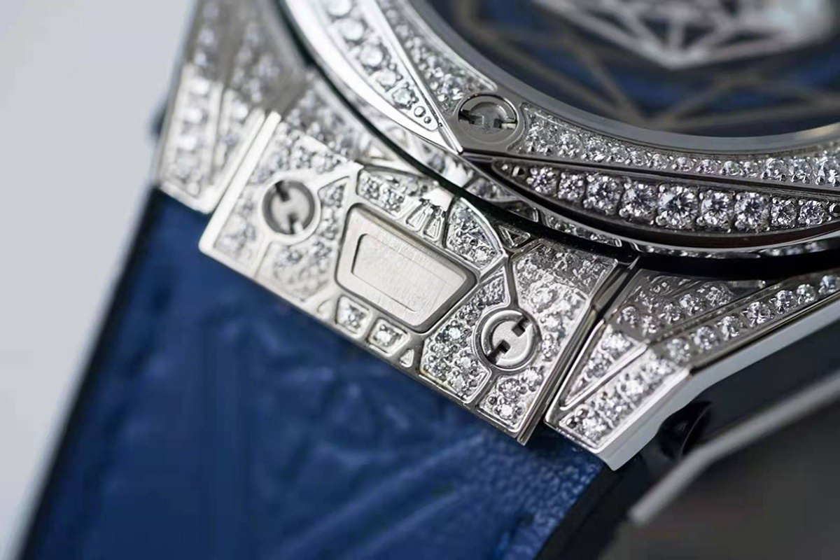 Hublot Big Bang Unico Sang Bleu Steel Pave Blue-fasswatch