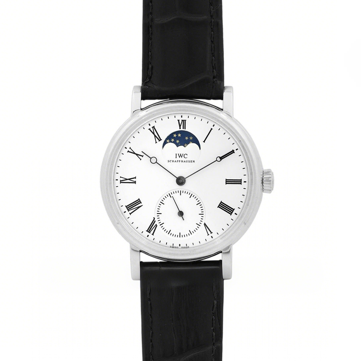 IWC Vintage Portofino Hand Wound IW544805 White Dial in Steel-fasswatch