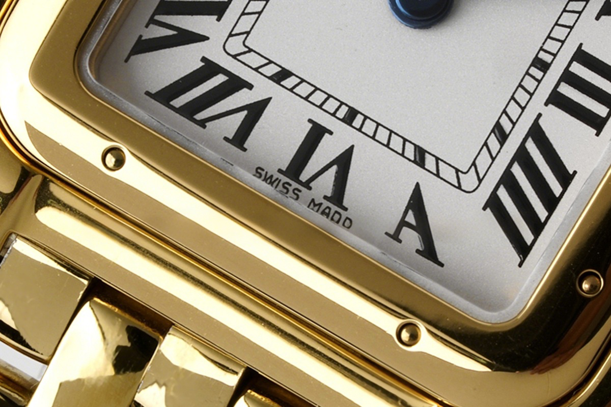 Cartier Panthère De Cartier 22mm White Dial in Yellow Gold-fasswatch