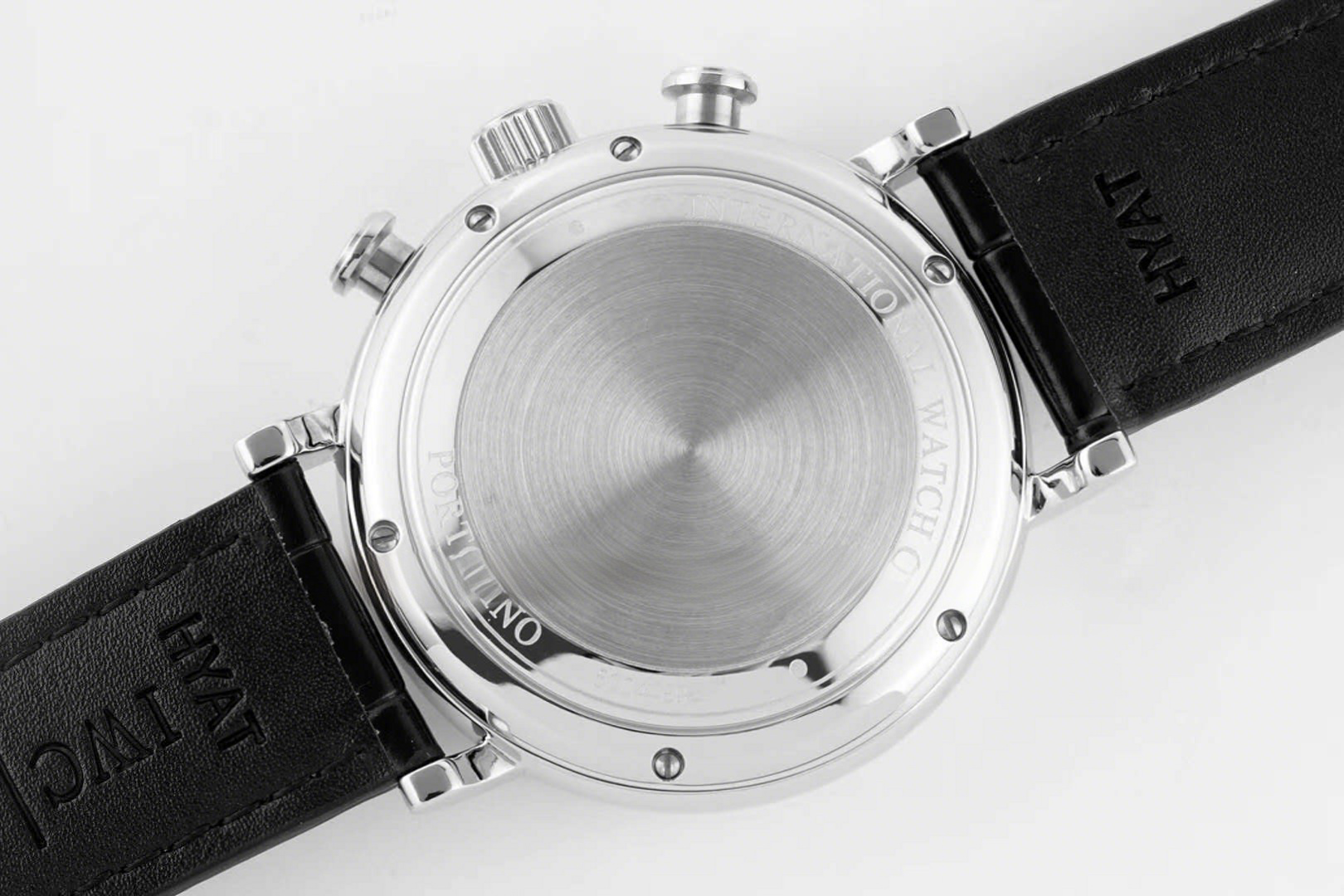 IWC Portofino Chronograph IW391029 Edition “150 Years” Black Dial in Steel-fasswatch