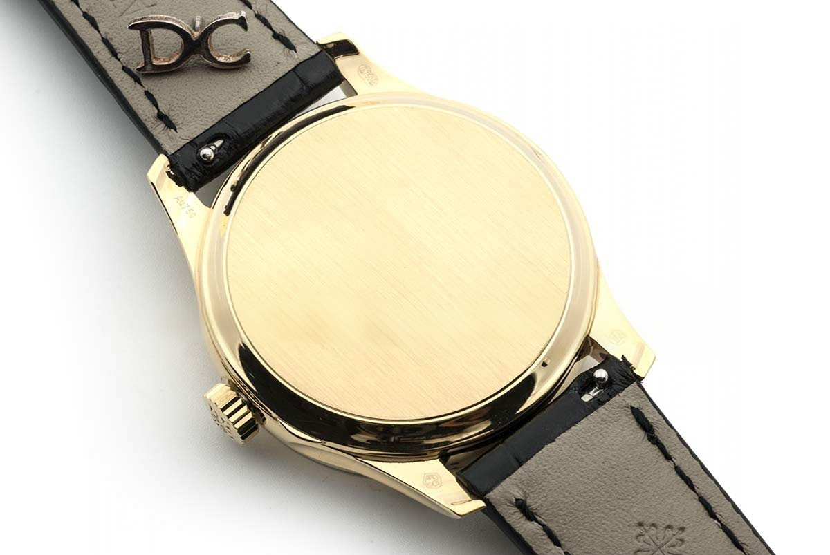 Patek Philippe Calatrava 5227J White Dial in Yellow Gold on Black Leather Strap-fasswatch