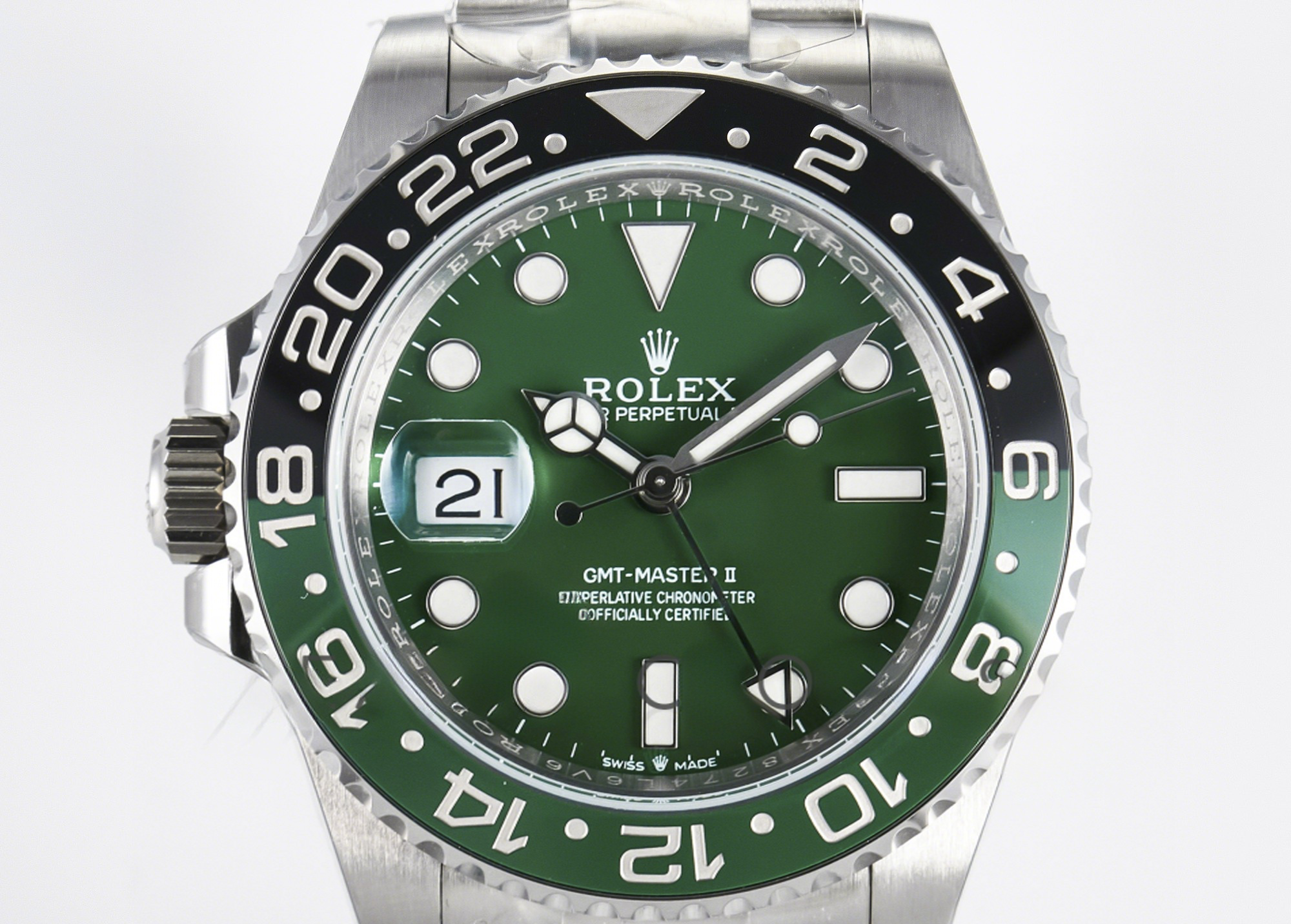 Rolex GMT-Master II 126729 VTNR ARF 1:1 Best Edition Green Dial On SS Bracelet SH3285 CHS-fasswatch