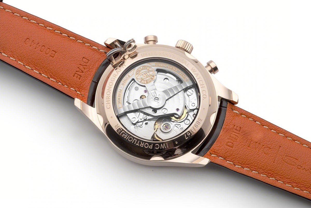 IWC Portugieser Chronograph Classic IW3903 White Dial in Rose Gold-fasswatch