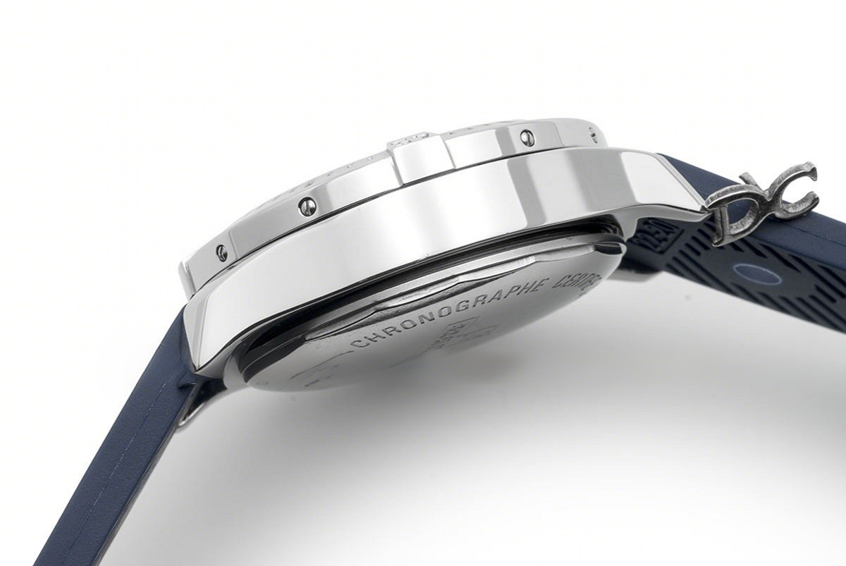 Breitling Colt Chronograph 44mm Blue Dial in Steel on Blue Rubber Strap-fasswatch