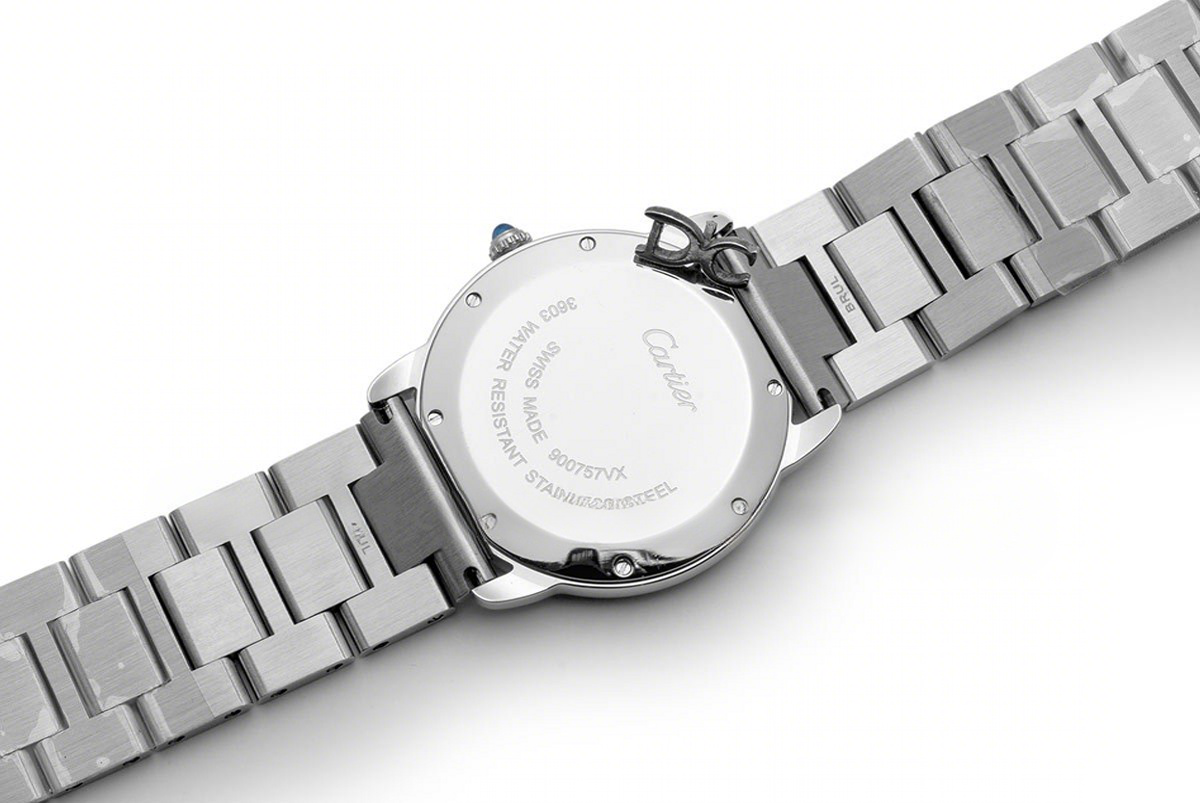 Cartier Ronde Solo de Cartier Watch 29mm White Dial in Steel on Bracelet-fasswatch