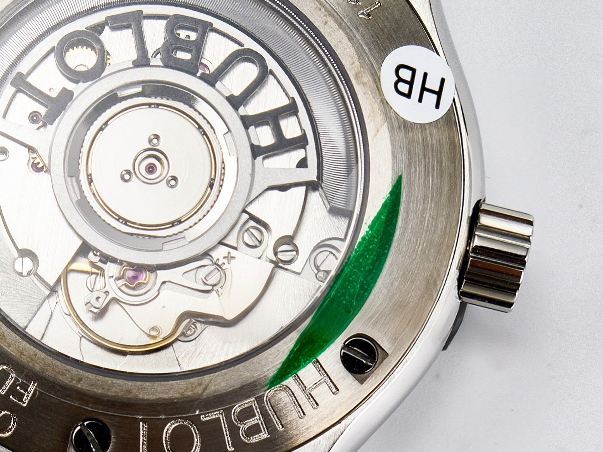 Hublot Classic Fusion Bang 42mm HBF 1:1 Best Edition Green Dial on Green Leather Strap A2892-fasswatch