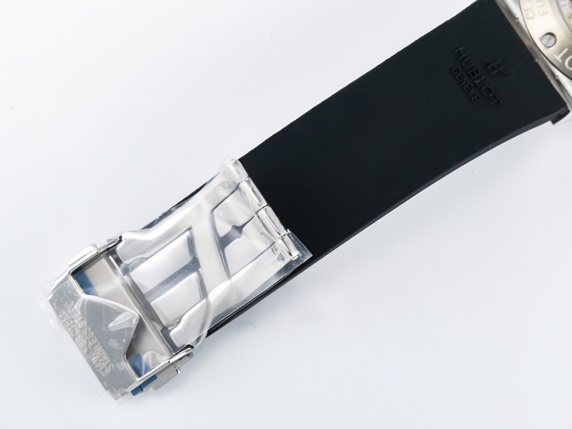 Hublot Classic Fusion Bang 42mm HBF 1:1 Best Edition Black Dial Diamonds Bezel on Black Rubber Strap A2892-fasswatch