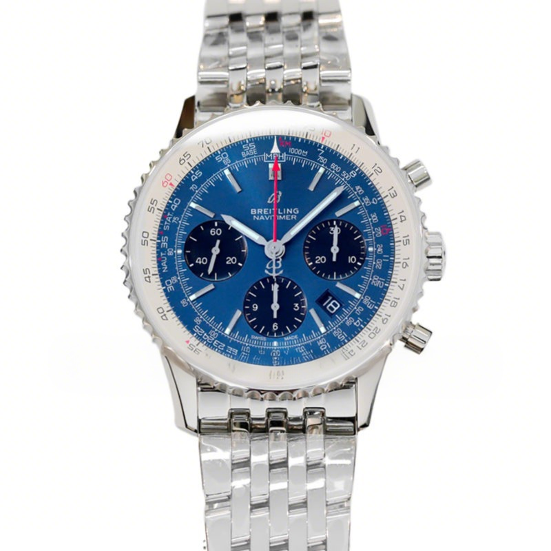 Breitling Navitimer 01 Chronograph Blue Dial Ref: AB0127211C1A1-fasswatch