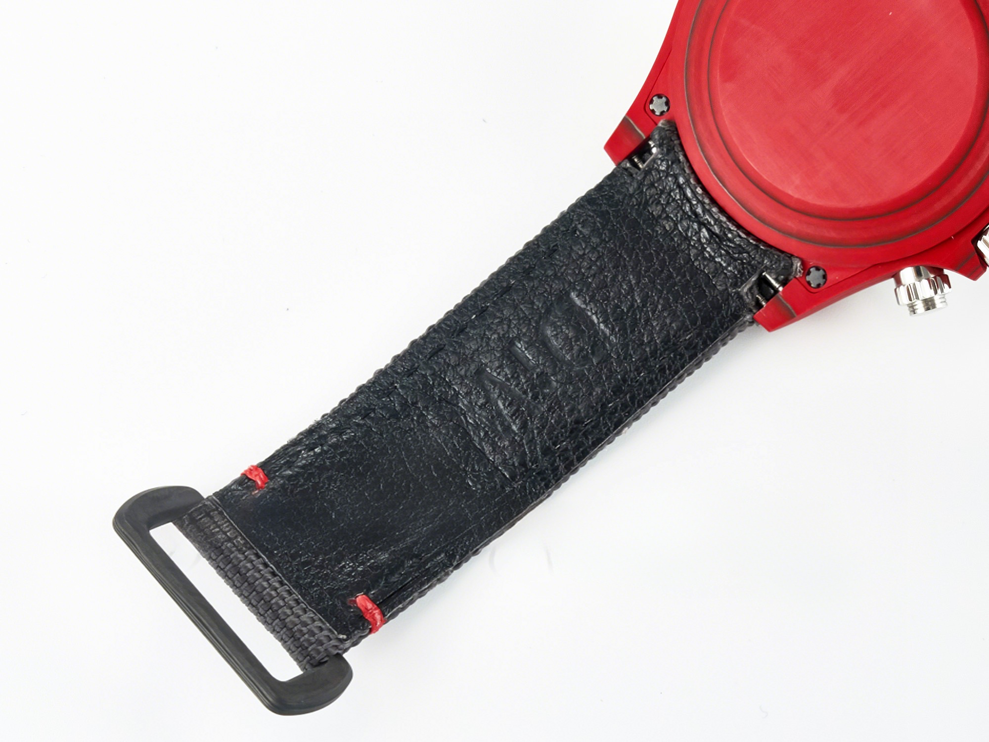 Rolex Daytona DIW Carbon DIWF 1:1 Best Edition Red Dial on Gray Nylon Strap SH7750-fasswatch