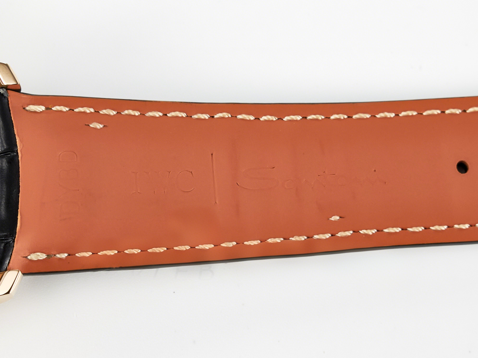 IWC IW5034 Portugieser Perpetual Calendar RG V9F 1:1 Best Edition Black Dial on Black Leather Strap A52610-fasswatch