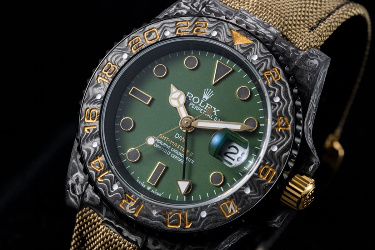 Rolex DIW GMT Desert Camo Carbon-fasswatch