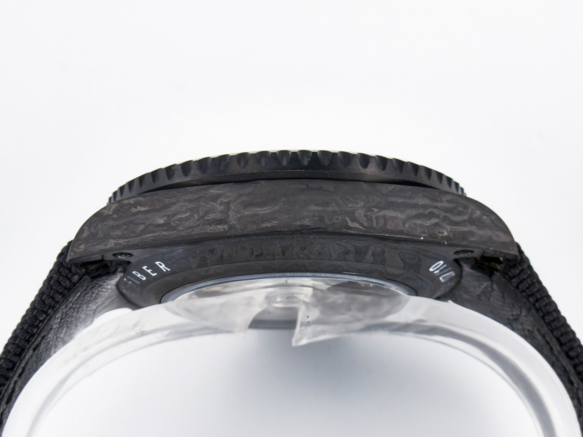 Rolex GMT Carbon DIWF Best Edition Black Carbon Dial SS Markers on Black Nylon Strap SA3285 CHS V2-fasswatch