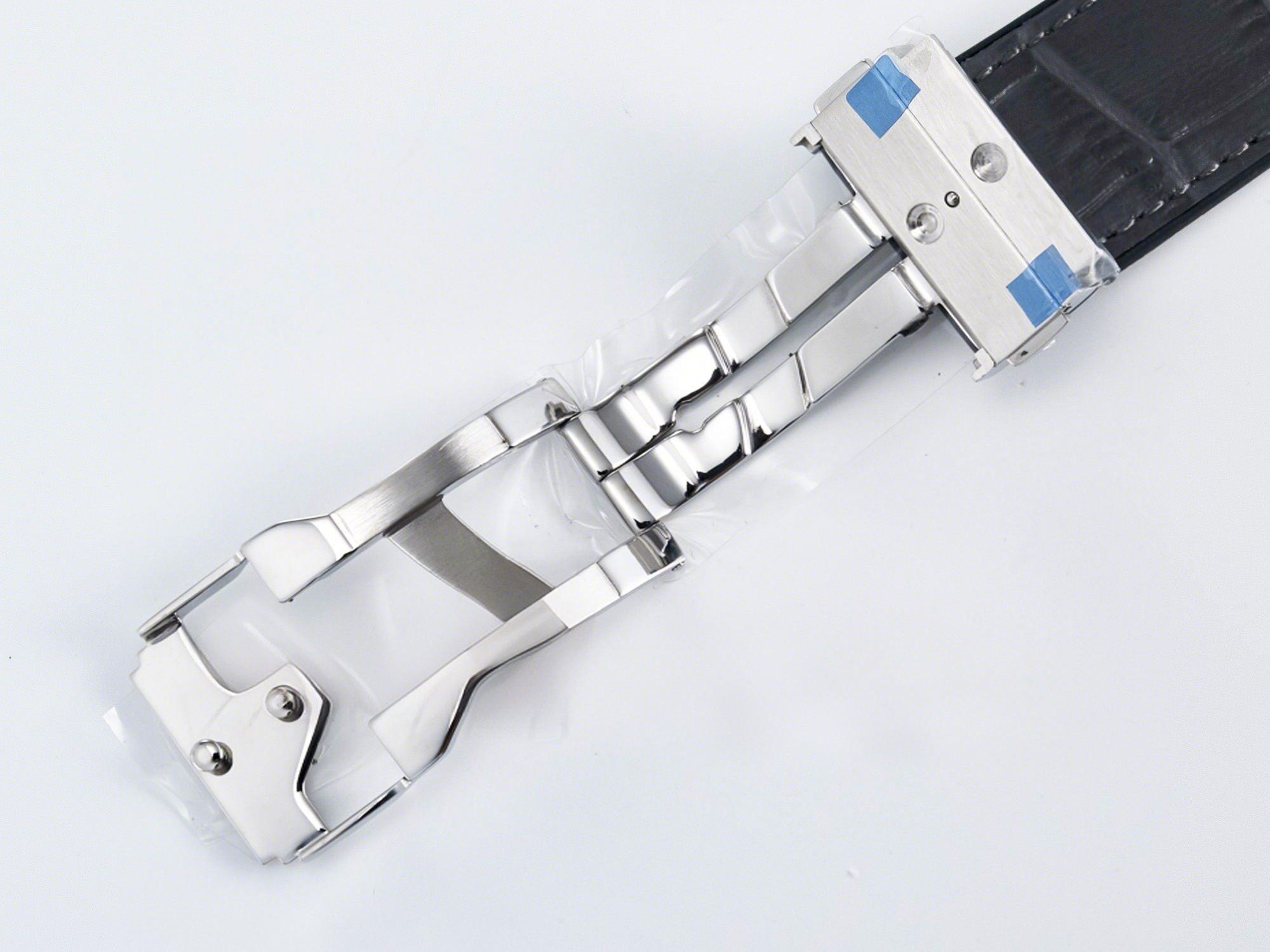 Hublot Classic Fusion Bang 42mm HBF 1:1 Best Edition Gray Dial Diamonds Bezel on Gray Leather Strap A2892-fasswatch