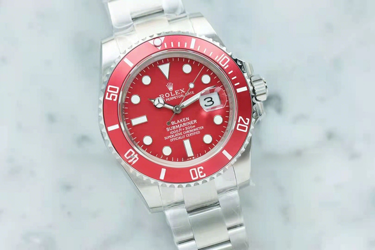 Rolex Blaken Submariner Red-fasswatch