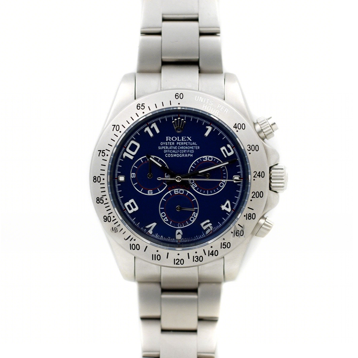 Rolex Bamford Daytona Super Matte Blue Racing Arabic Dial-fasswatch