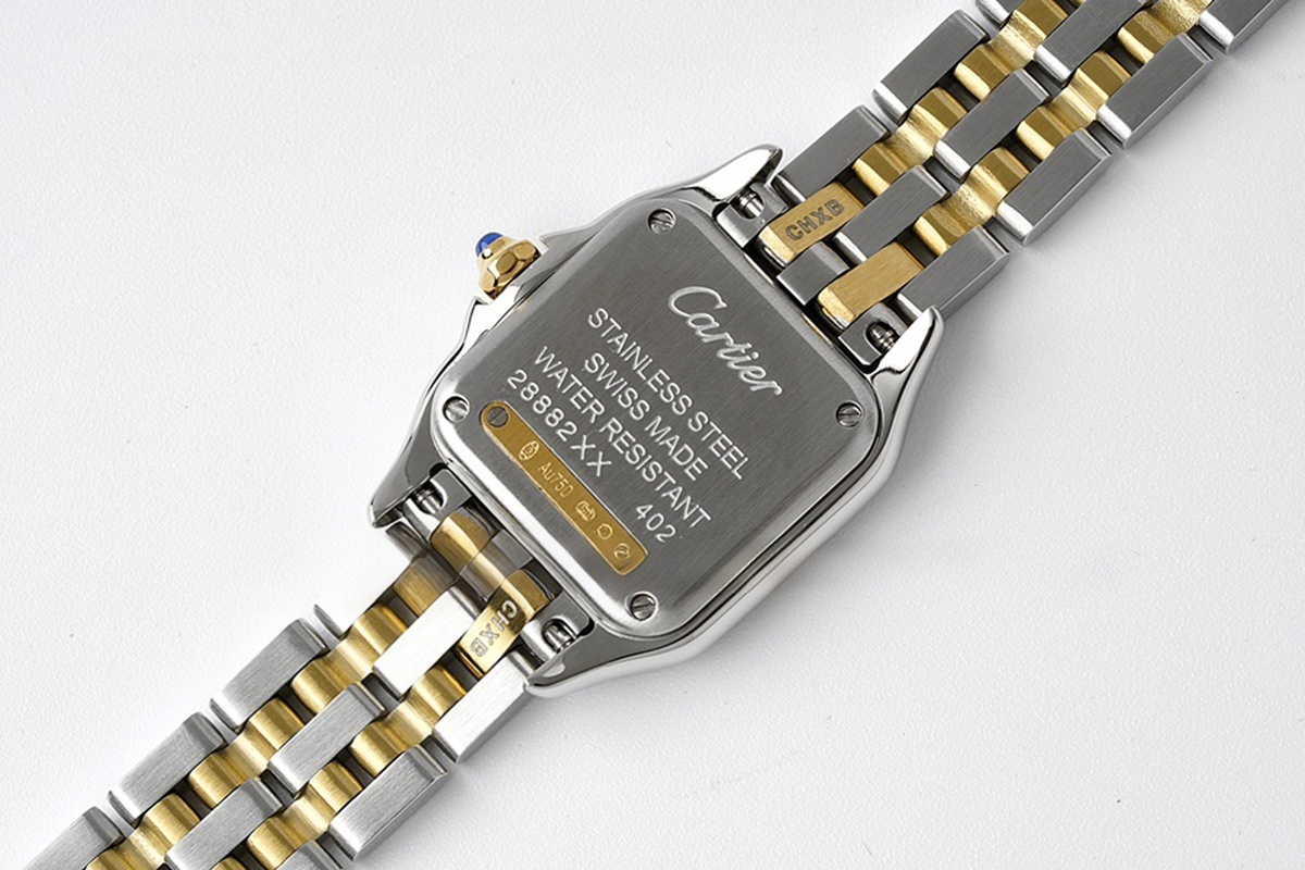 Cartier Panthère De Cartier 22mm White Dial in Steel/Yellow Gold-fasswatch