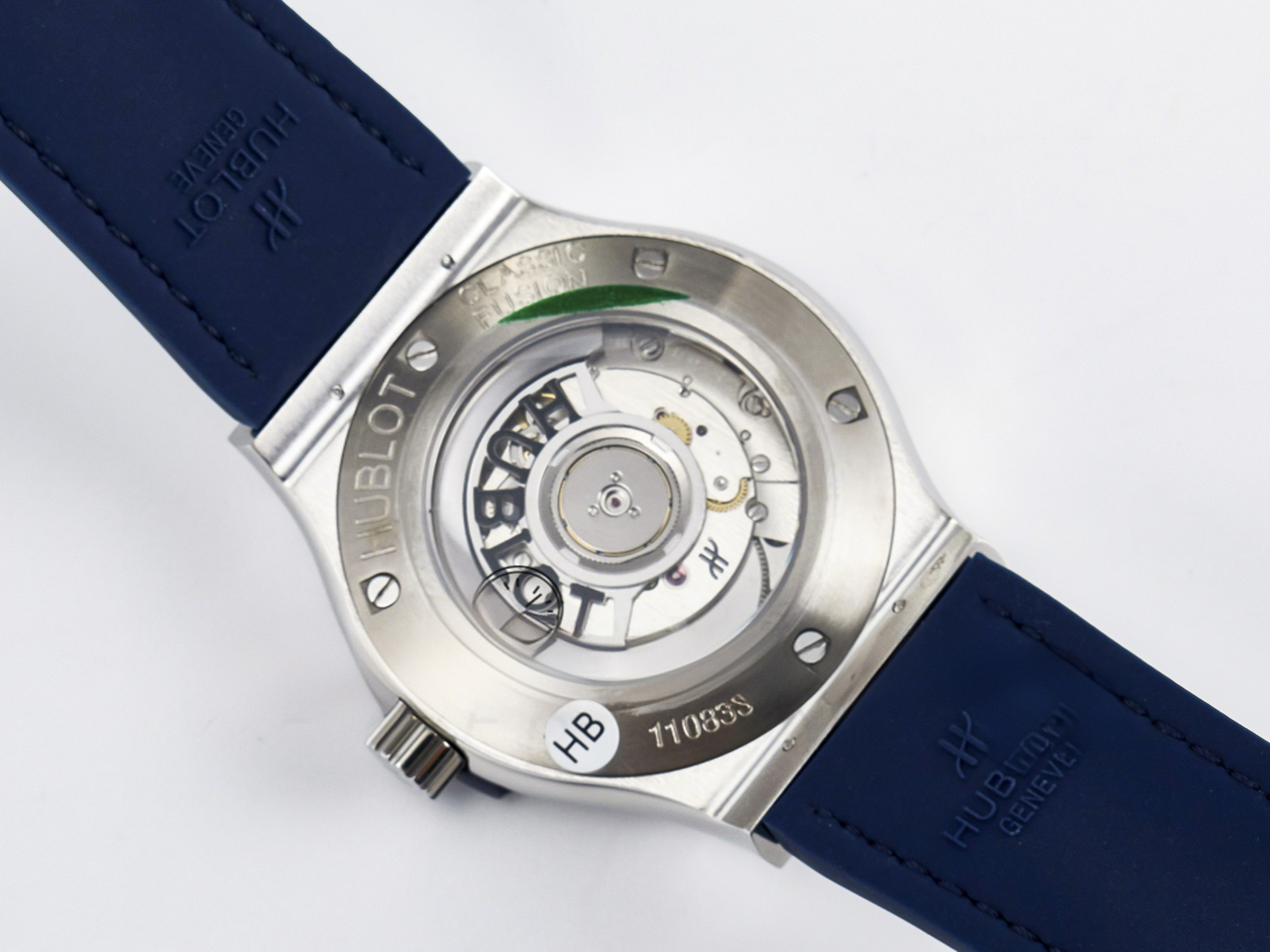 Hublot Classic Fusion Bang 42mm HBF 1:1 Best Edition Blue Dial on Blue Leather Strap A2892-fasswatch