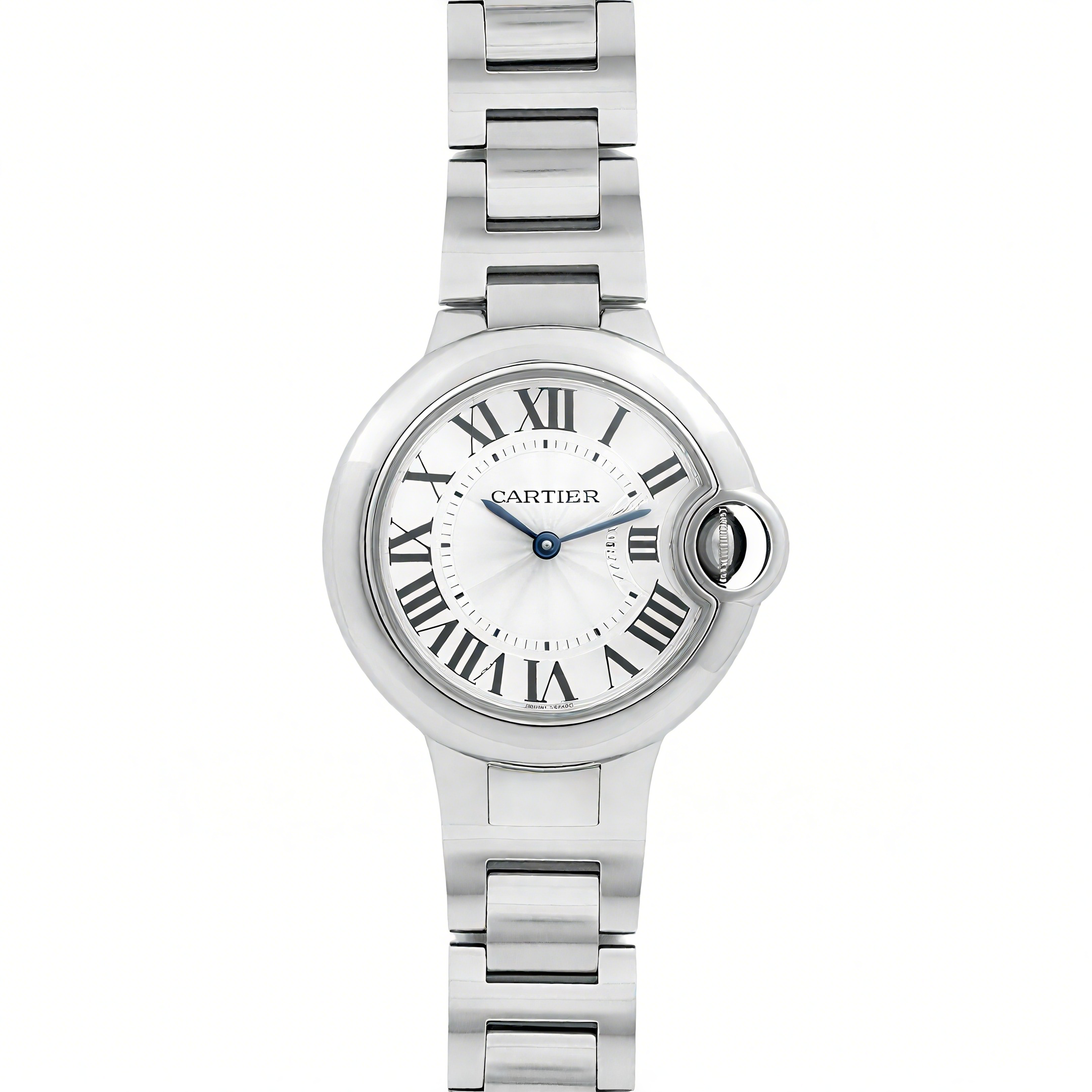 Ballon Bleu de Cartier 33mm White Dial in Steel-fasswatch