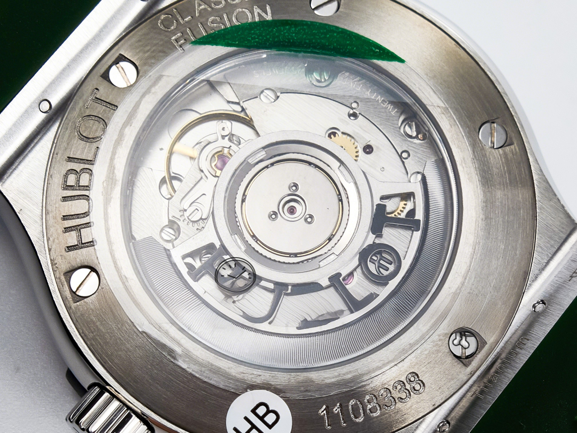 Hublot Classic Fusion Bang 42mm HBF 1:1 Best Edition Green Dial on Green Rubber Strap A2892-fasswatch