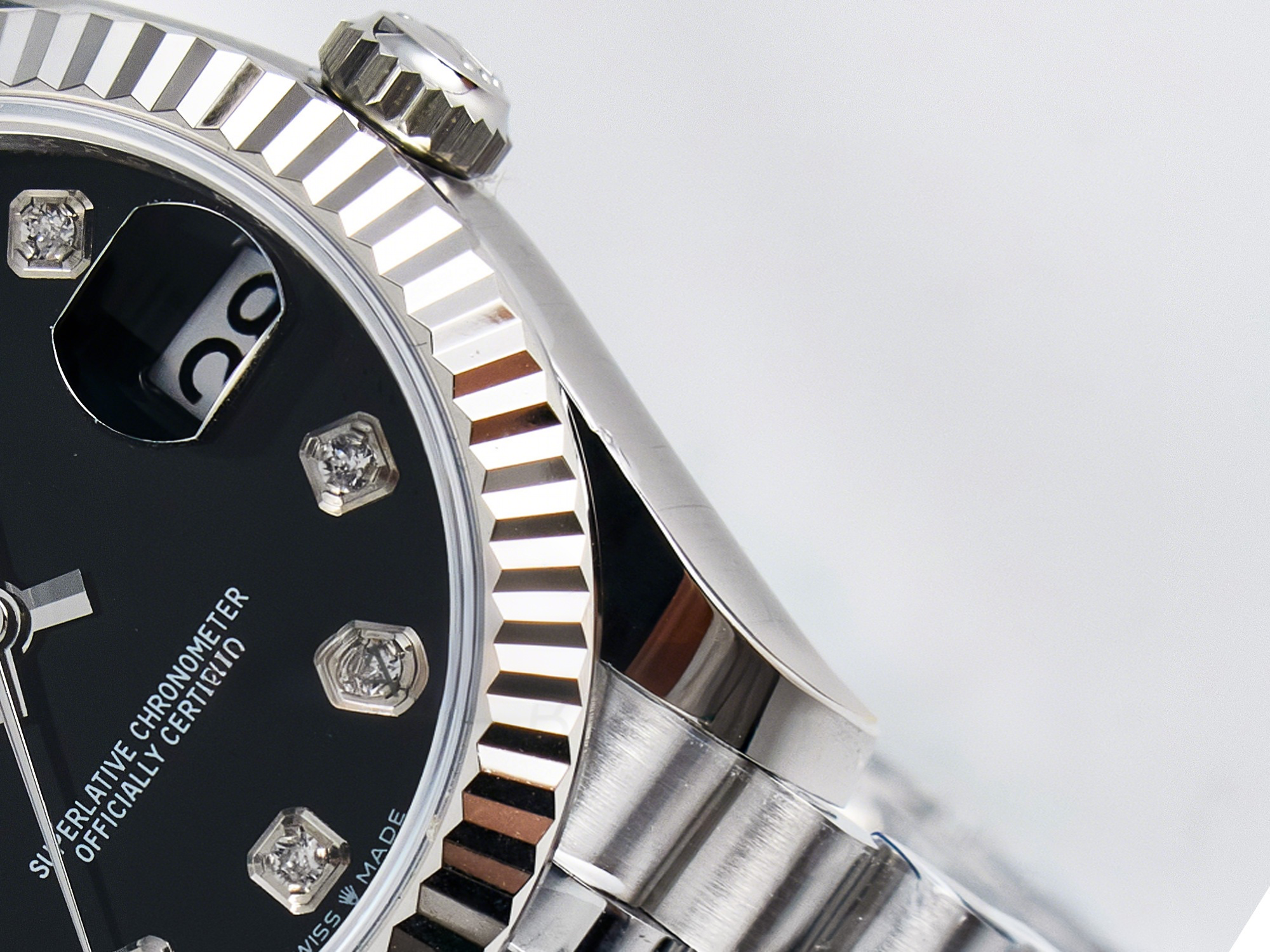 Rolex DateJust 31 278274 ARF 1:1 Best Edition 904L Steel Black Diamonds Dial on SS Jubilee Bracelet ETA 2688-fasswatch