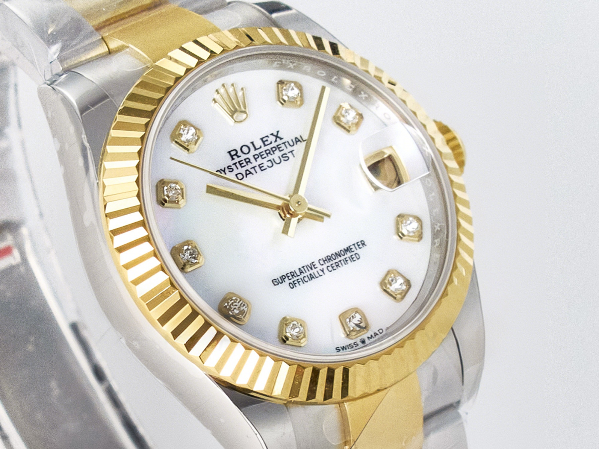 Rolex DateJust 31 278273 ARF 1:1 Best Edition 904L Steel White MOP Dial on SS/YG Oyster Bracelet ETA 2688-fasswatch