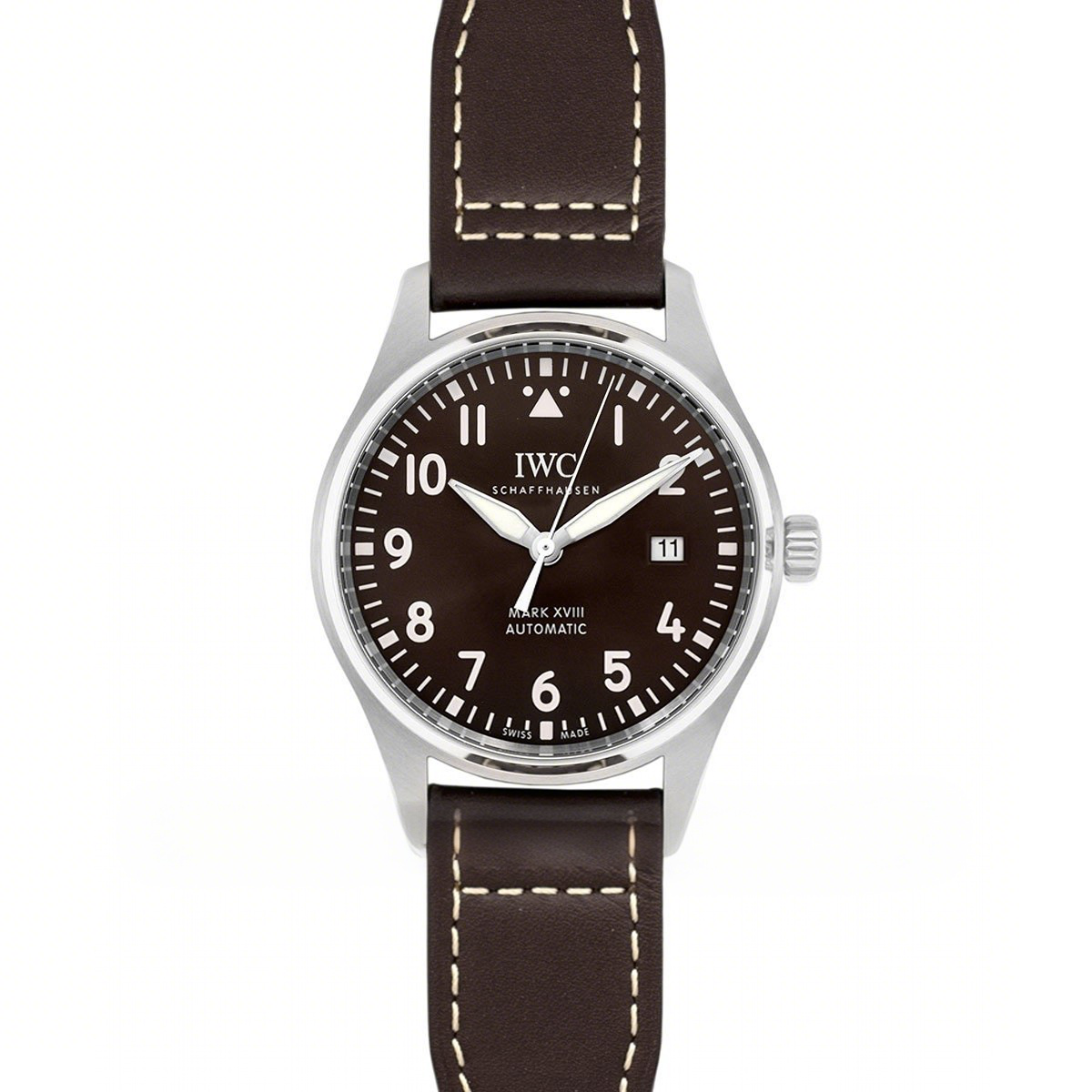 IWC Pilot’s Watch Mark XVIII (Antoine De Saint Exupery) IW327003 Brown Dial on Leather Strap-fasswatch