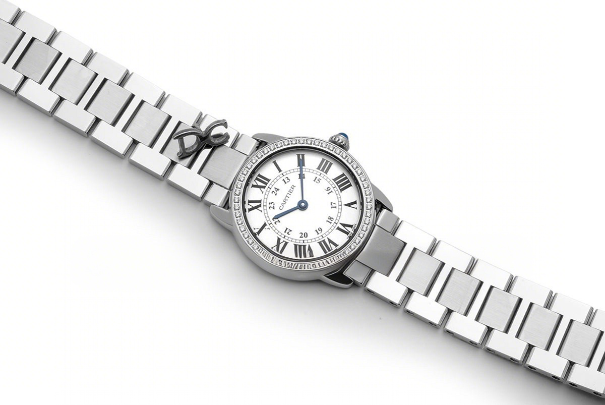 Cartier Ronde Louis Cartier Watch 29mm White Dial in Steel on Bracelet-fasswatch
