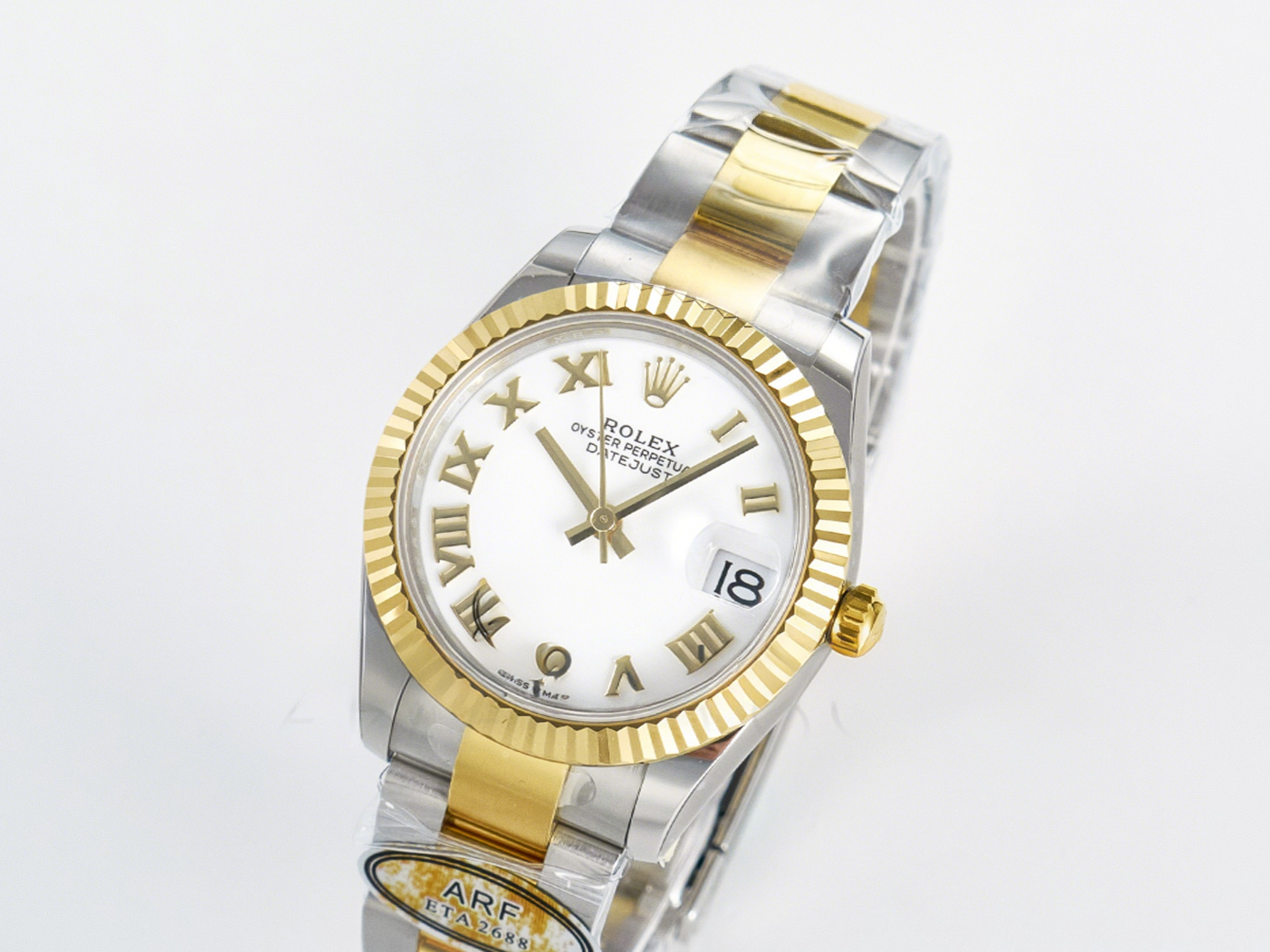 Rolex DateJust 31 278273 ARF 1:1 Best Edition 904L Steel White Roman Dial on SS/YG Oyster Bracelet ETA 2688-fasswatch