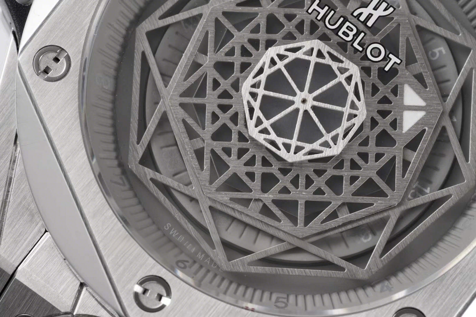 Hublot Big Bang Unico Sang Bleu in Steel on Brown Leather Strap-fasswatch