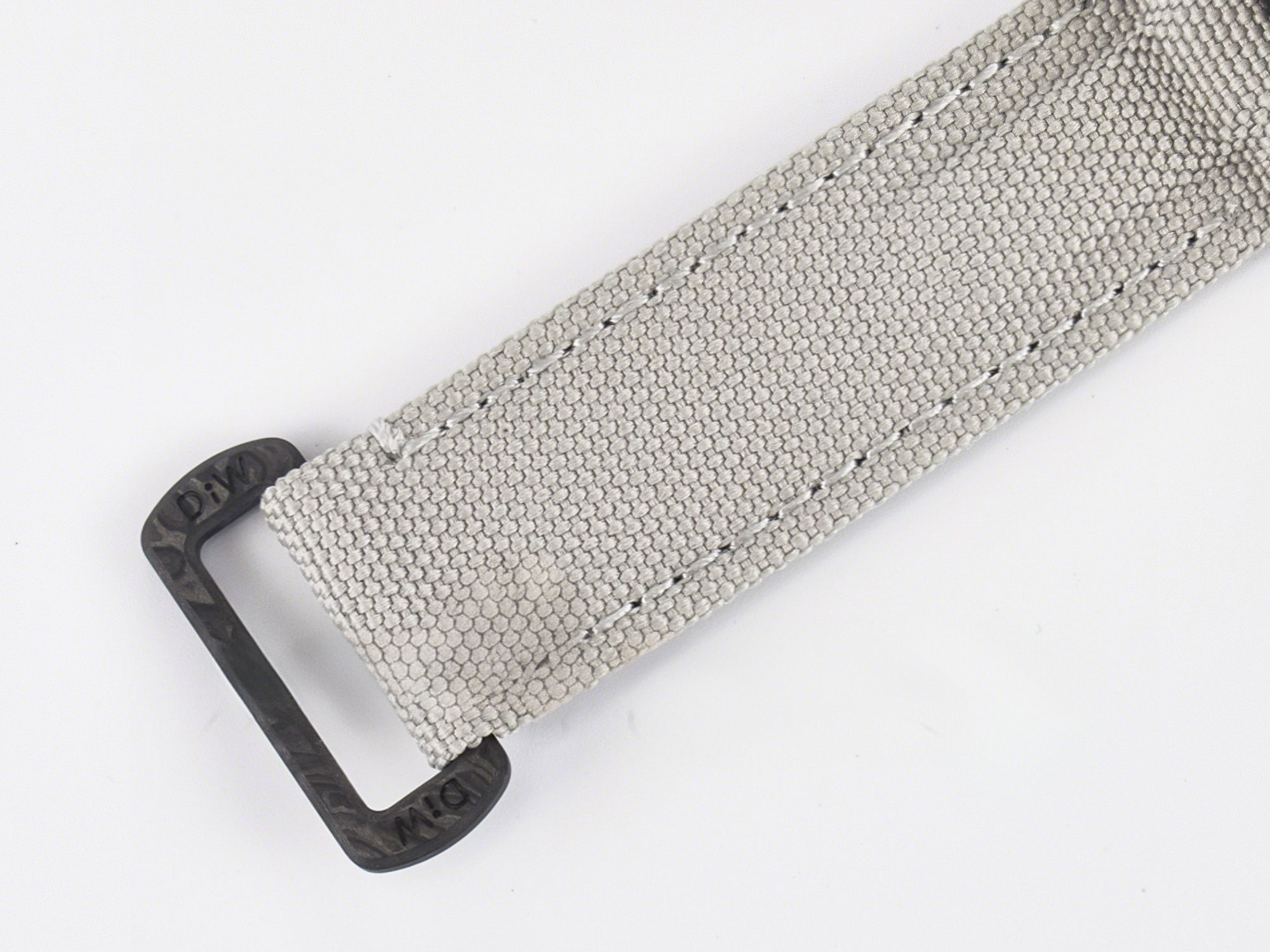 Rolex GMT Carbon DIWF Best Edition Black Carbon Dial SS Markers on White Nylon Strap SA3285 CHS V2-fasswatch