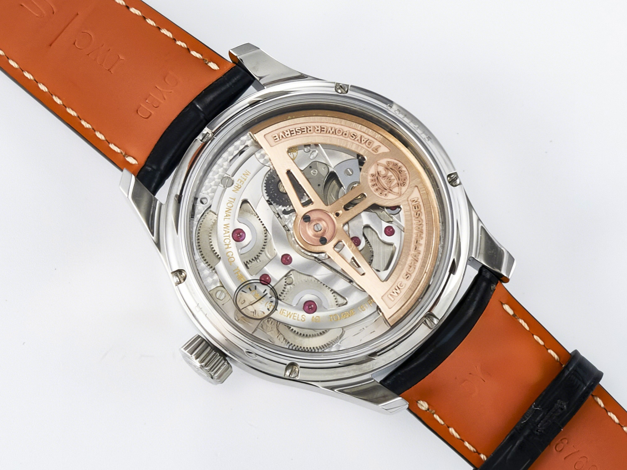 IWC IW5034 Portugieser Perpetual Calendar SS V9F 1:1 Best Edition Blue Dial on Black Leather Strap A52610-fasswatch