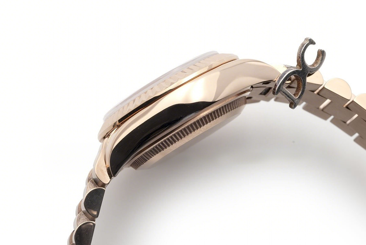 Rolex Ladies Datejust 279175 Olive Green Dial with Diamond Markers in Rose Gold-fasswatch