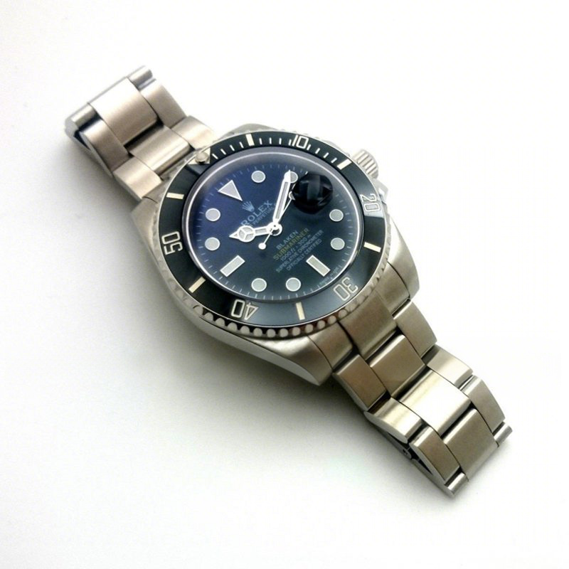 Rolex Blaken Submariner D Blue Steel-fasswatch