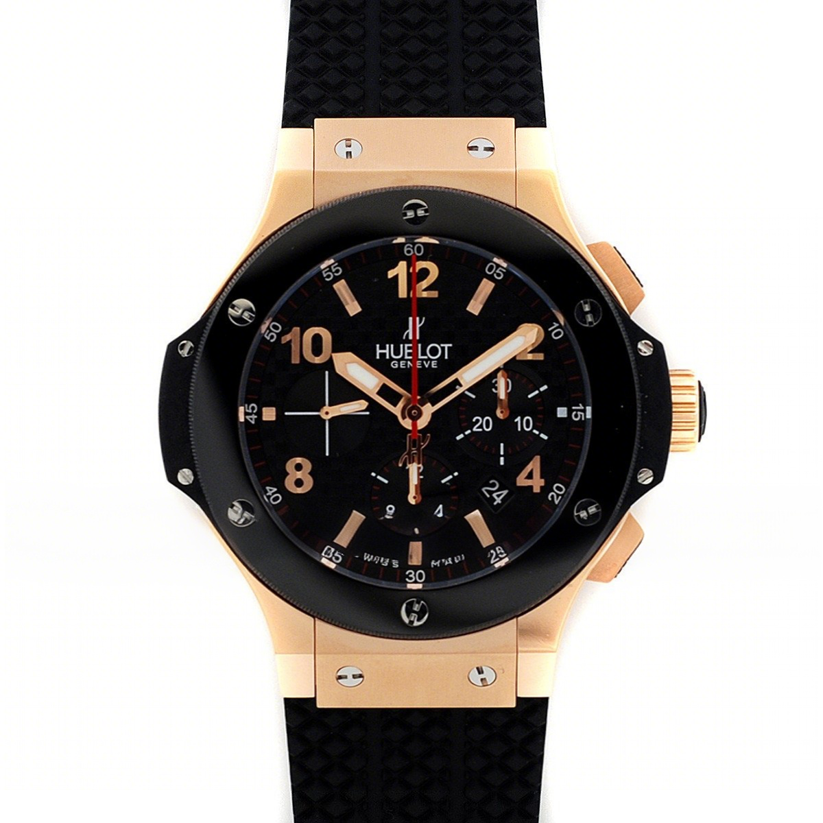 Hublot Big Bang Chronograph Carbon Dial in Rose Gold-fasswatch