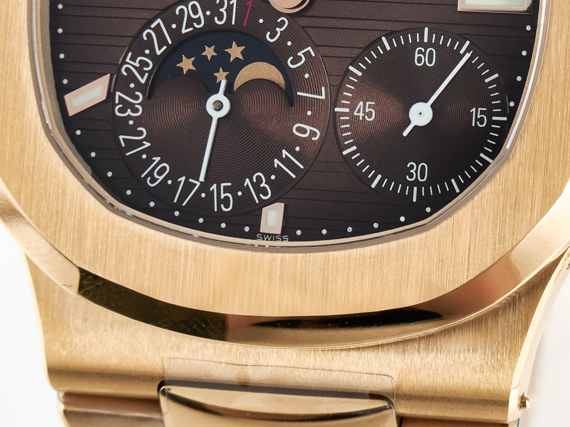 Patek Philippe Nautilus 5712 RG PPF 1:1 Best Edition Brown Dial on RG Bracelet PPF240 Super Clone V4+-fasswatch