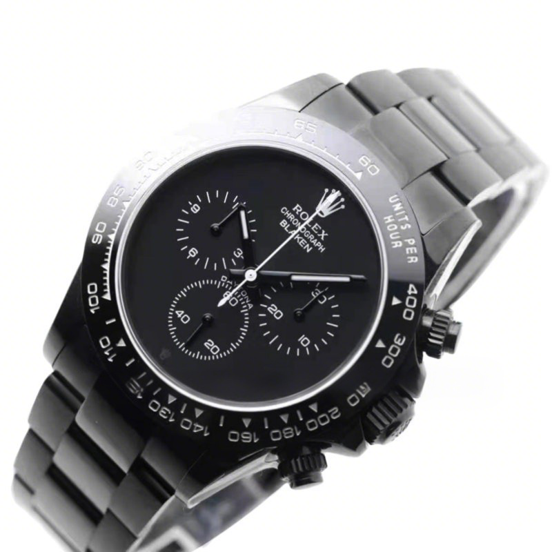 Rolex Daytona Blaken Matt Black-fasswatch