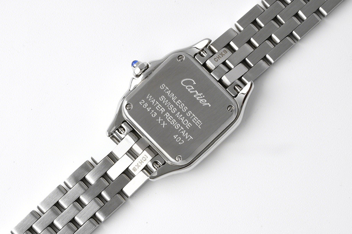 Cartier Panthère De Cartier 22mm White Dial in Steel-fasswatch