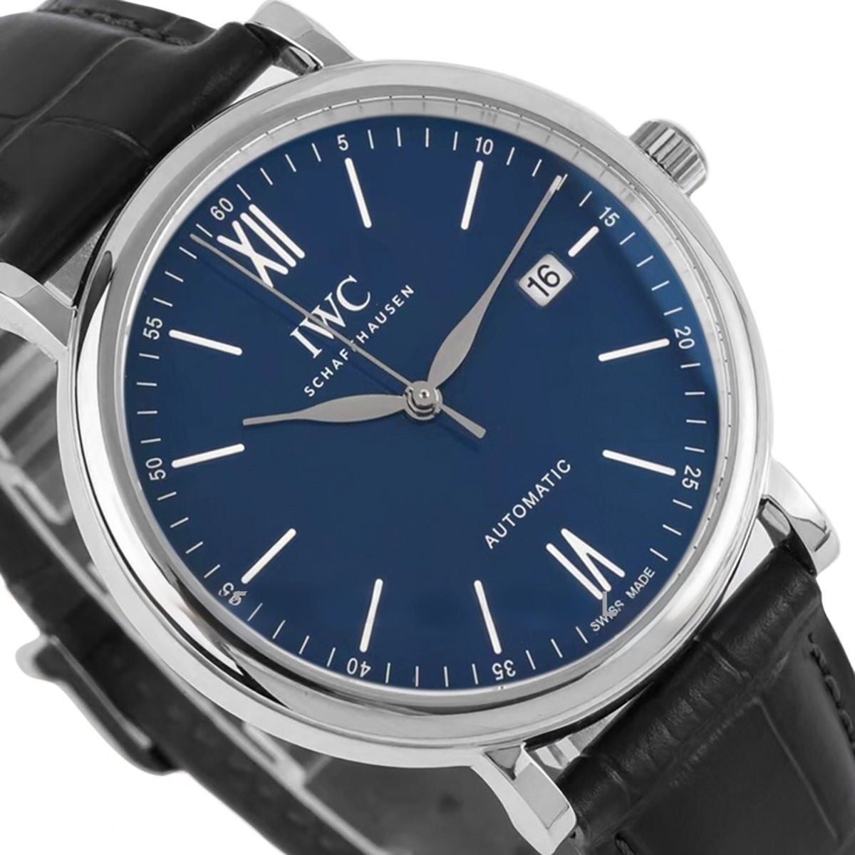 IWC Portofino Automatic IW356518 Blue Dial with White Markers in Steel-fasswatch