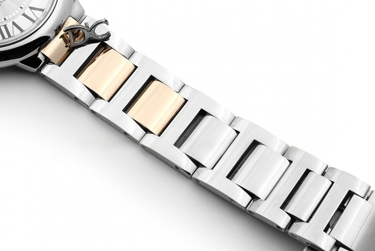 Ballon Bleu de Cartier 42mm White Dial in Steel and Gold-fasswatch