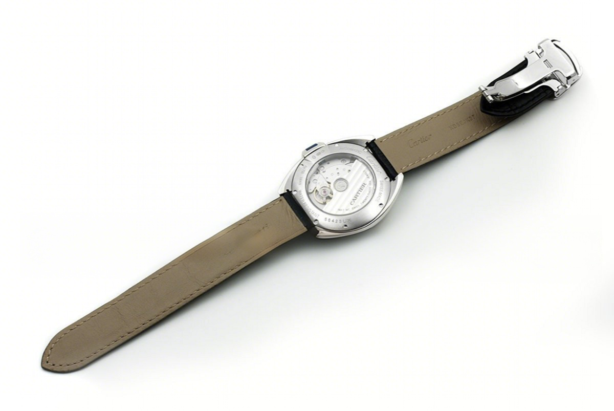 Cle de Cartier in Steel 35mm with Diamond Bezel-fasswatch