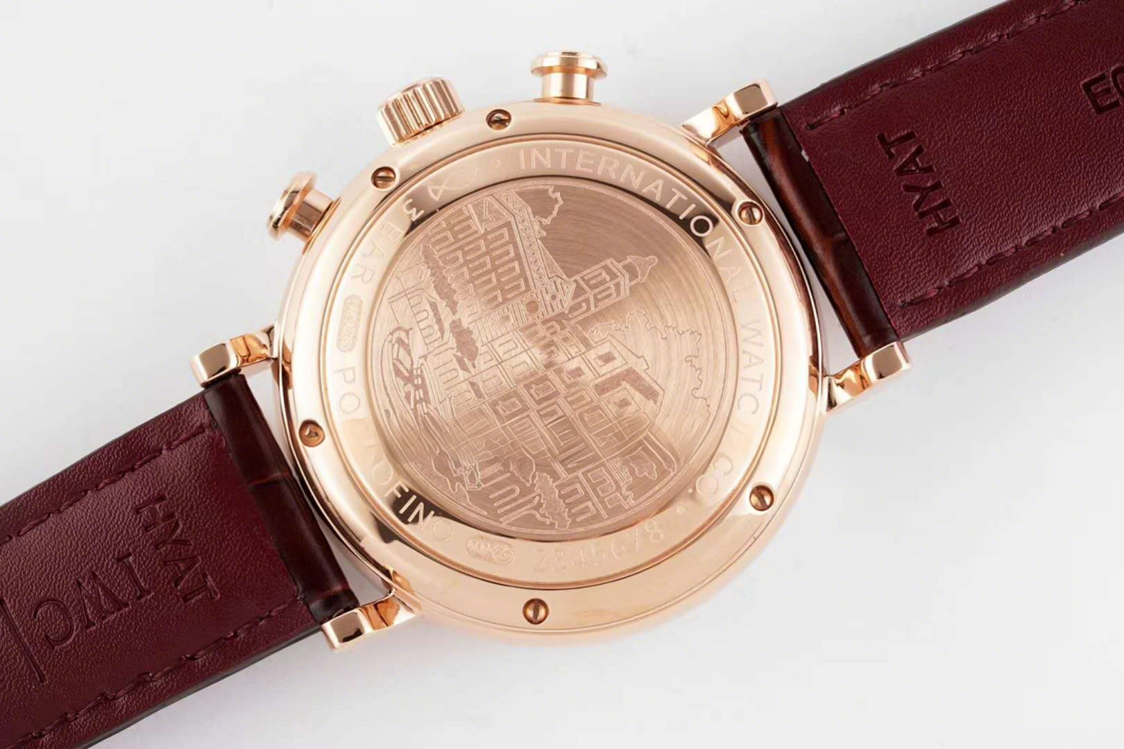 IWC Portofino Chronograph IW391021 Grey Dial in Rose Gold-fasswatch