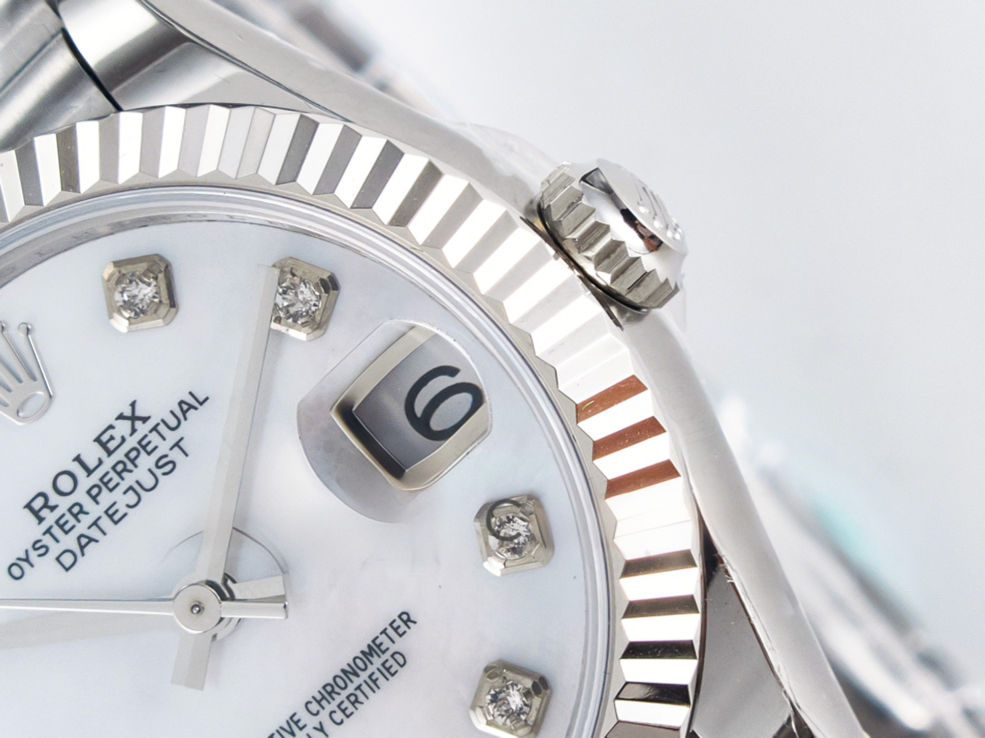 Rolex DateJust 31 278274 ARF 1:1 Best Edition 904L Steel White MOP Diamonds Dial on SS Jubilee Bracelet ETA 2688-fasswatch