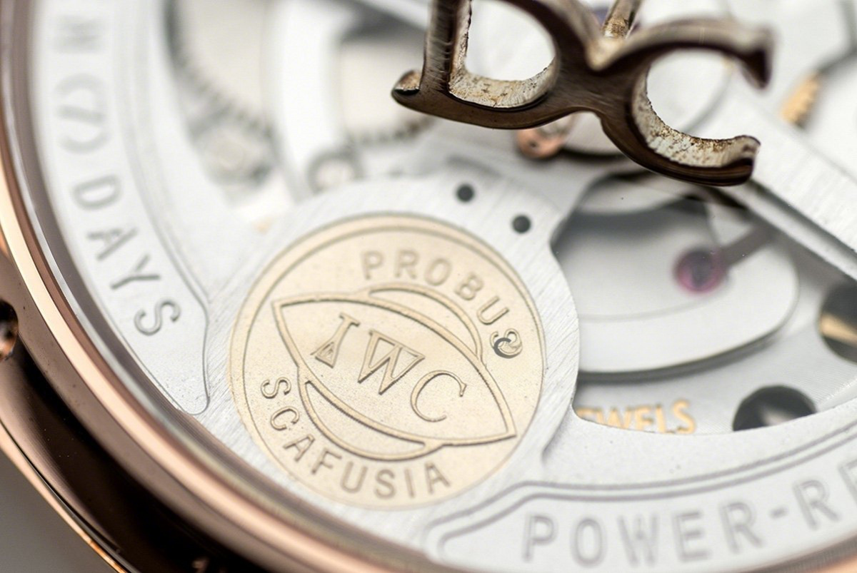 IWC Portuguese Tourbillon Mystère Rétrograde IW504210 in Rose Gold-fasswatch