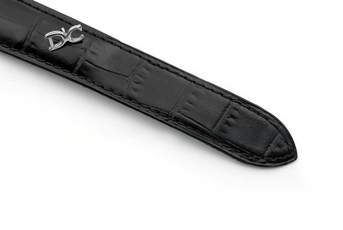 Cartier Drive de Cartier Black Dial in Rose Gold on Black Leather Strap-fasswatch